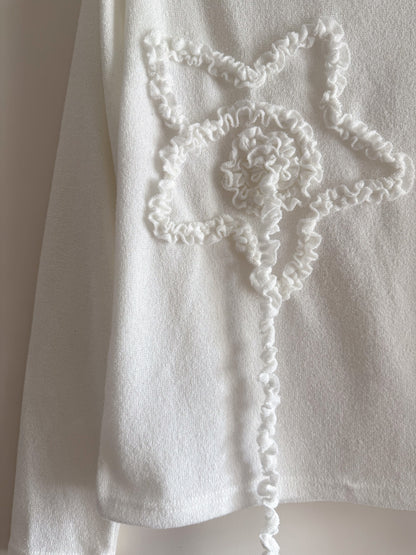 star knit top (ivory)