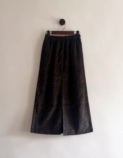 leopard corduroy skirt 現貨