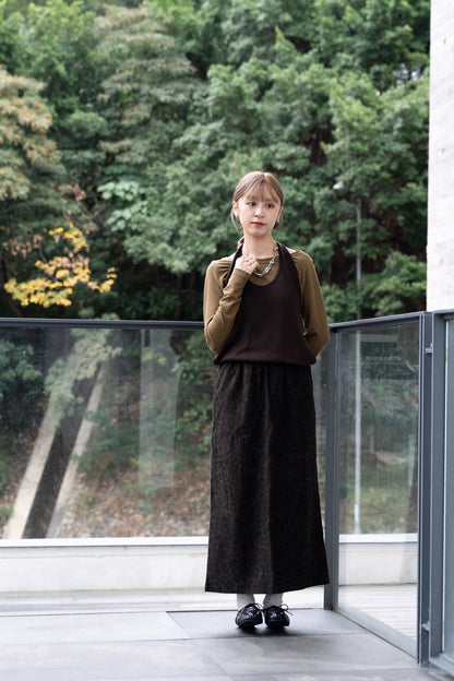 leopard corduroy skirt 現貨