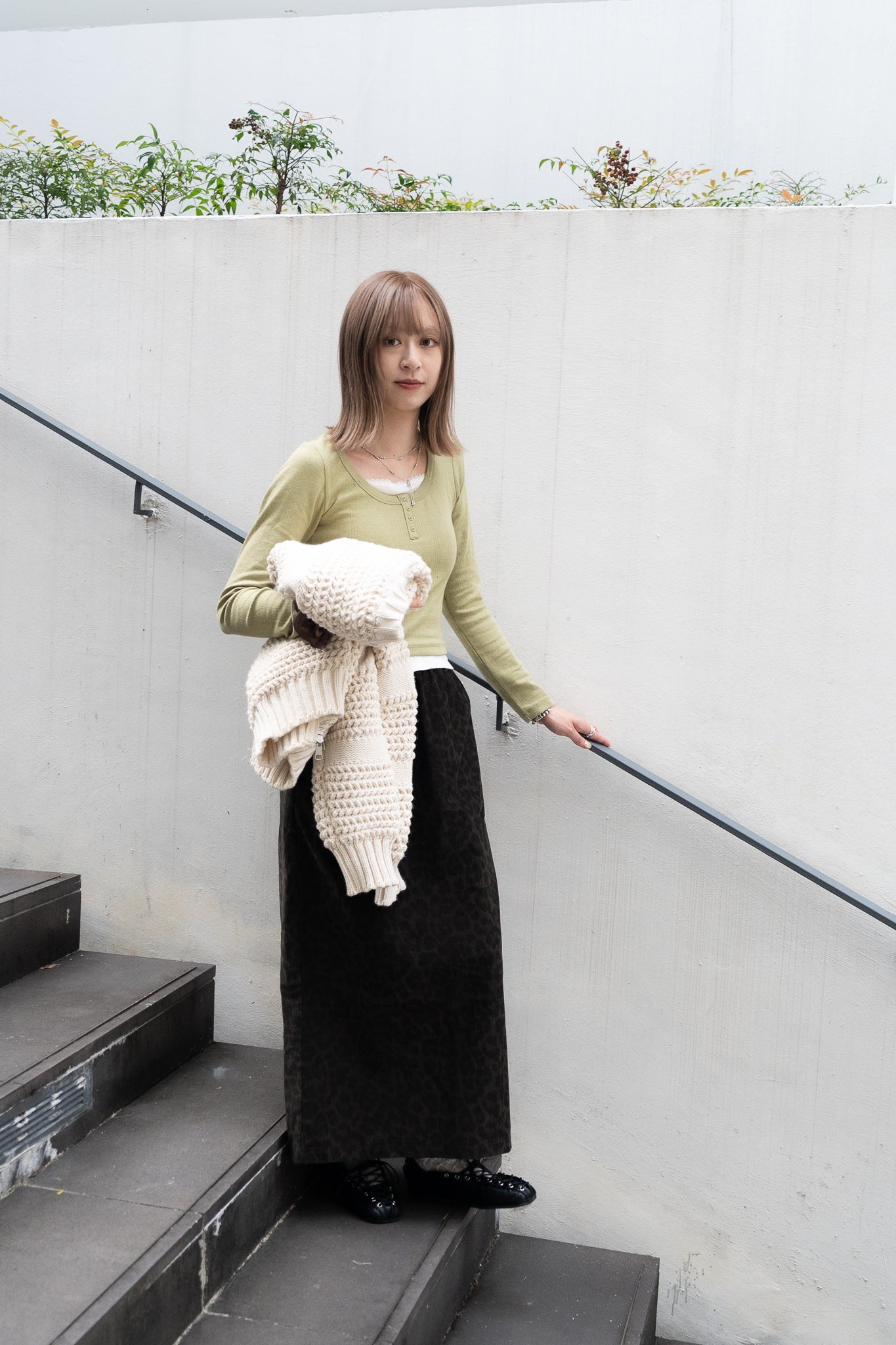 year end sale -2-in 1 button tee （matcha/grey/brown/black)