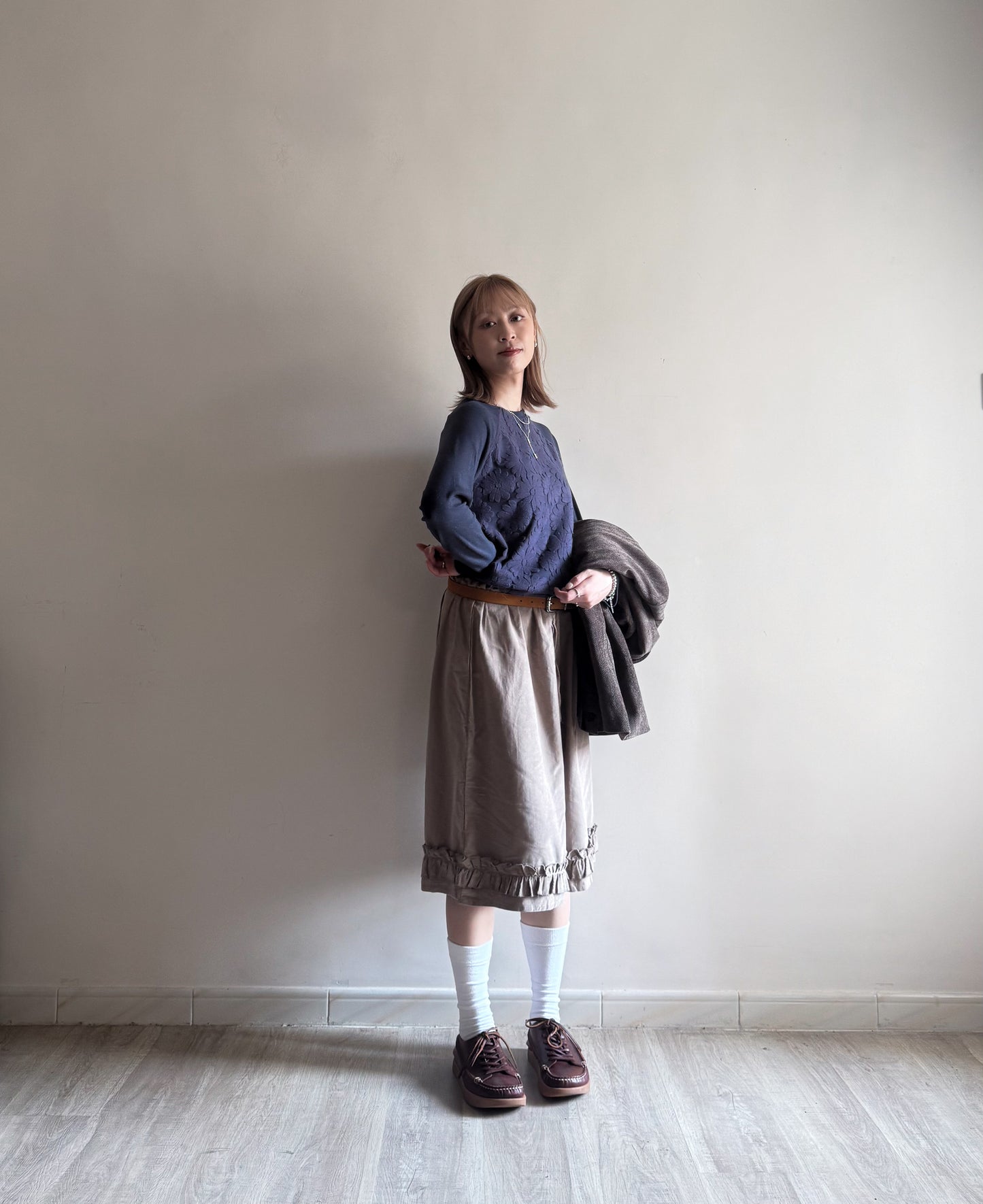 fafa raglan tee (khaki/navy/black) 少量現貨