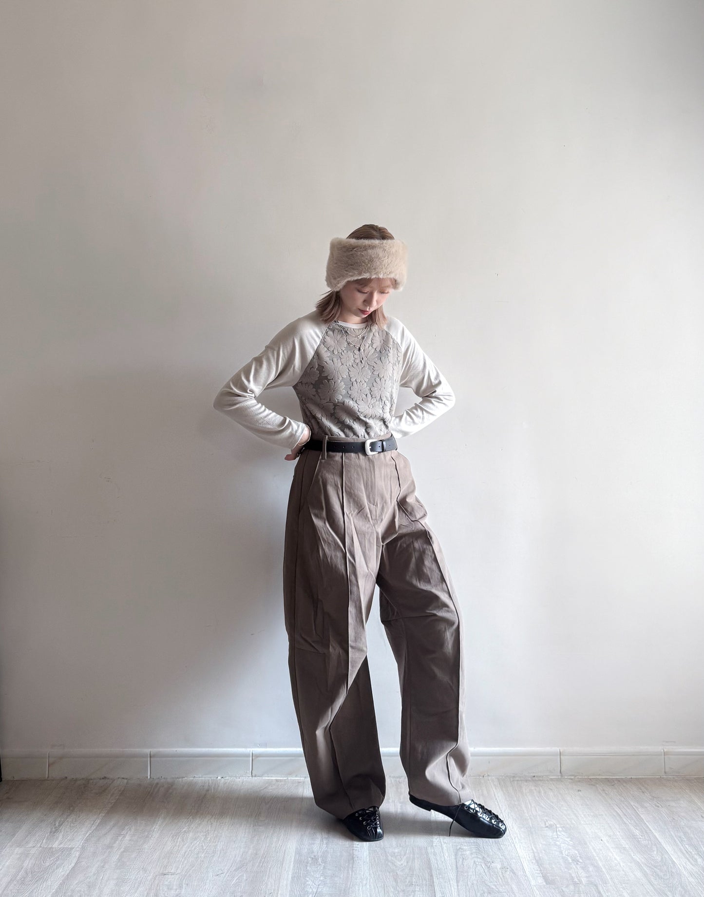 fafa raglan tee (khaki/navy/black) 少量現貨