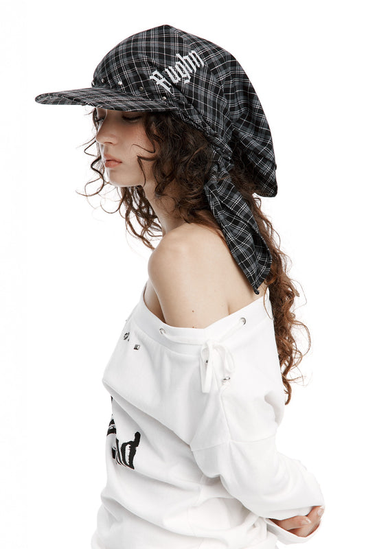 （韓國代購）ROUGHNECK  Check Scarf Ballcap