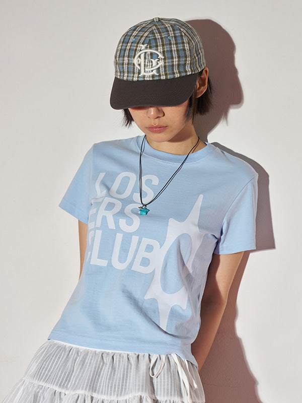 (韓國代購) LOSERSCLUB LSC LOGO TEE WOMAN (WHITE/BLACK/SKY BLUE)