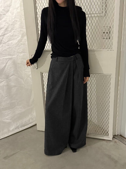 wool wide pants (PRE-ORDER)