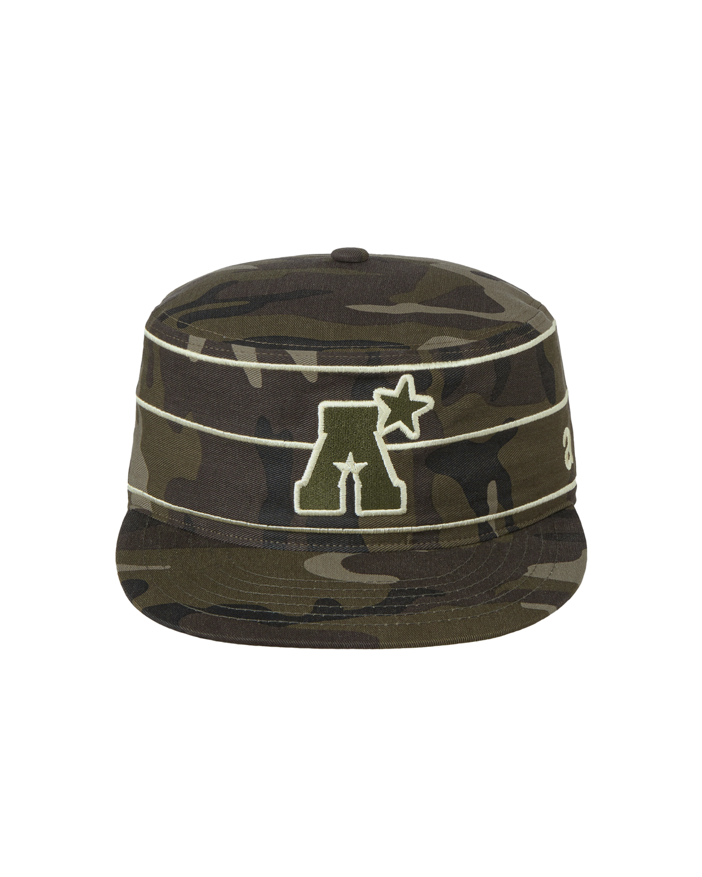 （韓國代購）AEAE a logo pillbox cap (camo/navy)