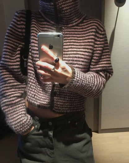 striped knit top (PRE-ORDER)