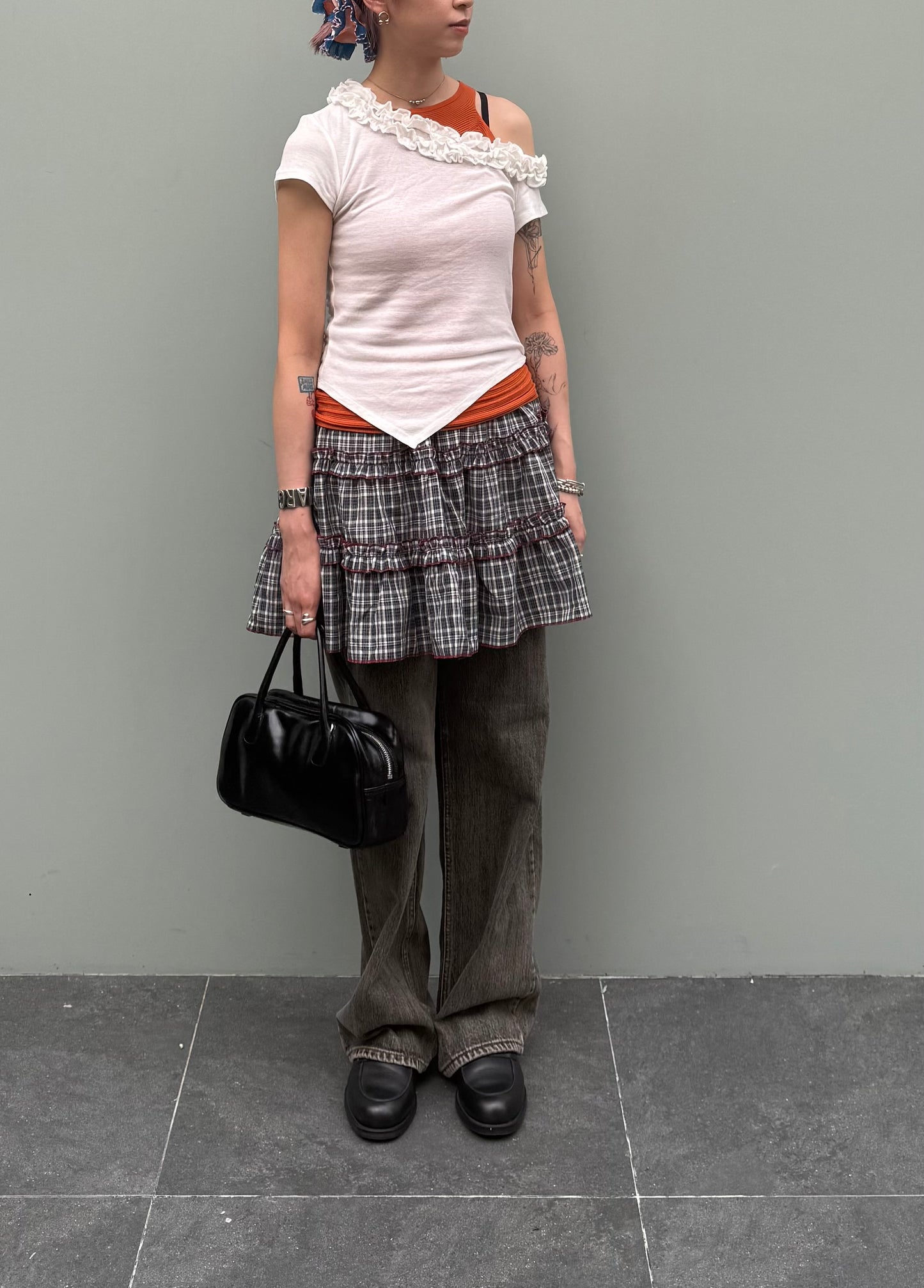 summer sale-halter neck tank top（orange現貨