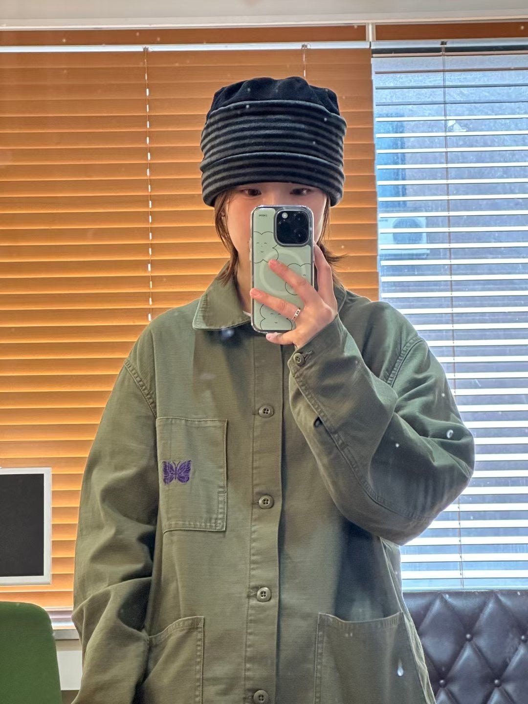 \ 驚喜價 / striped beanie (navy) 現貨