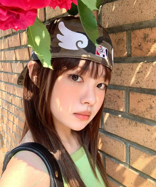 (韓國代購) AEAE SYMBOL ANGEL WING CAP [CAMO/GREY]