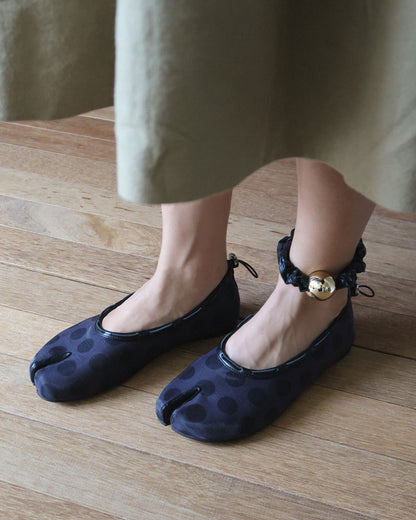 （韓國代購）PAES Mesh Air String Flat (Dot Black) 225-260