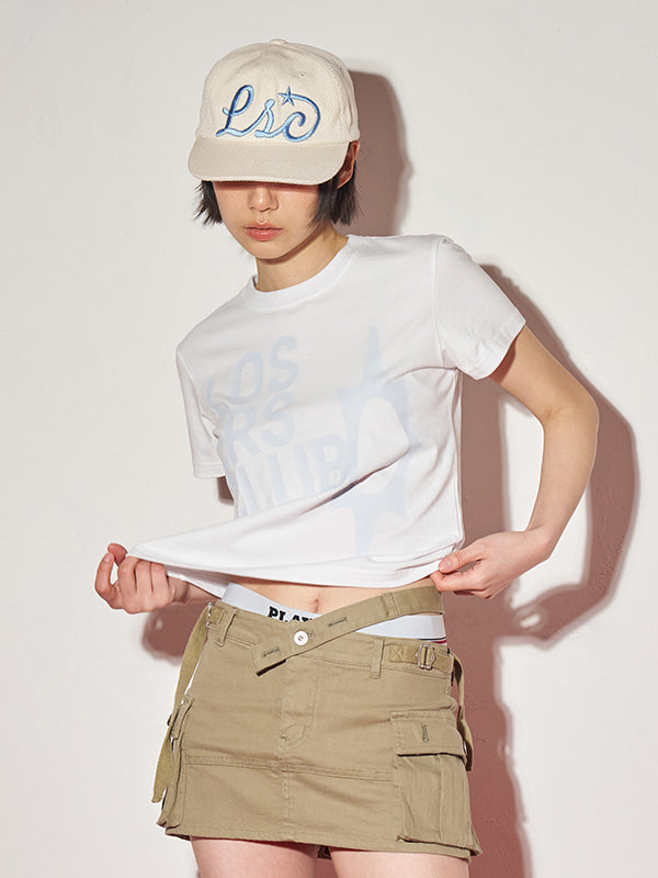 (韓國代購) LOSERSCLUB LSC LOGO TEE WOMAN (WHITE/BLACK/SKY BLUE)