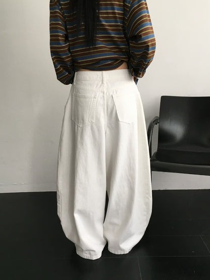 balloon jeans(beige/blue/white)