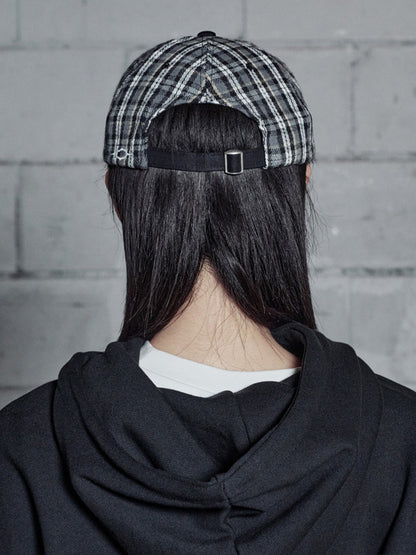 （韓國代購）LSC LC LOGO CAP (STRIPE/CHECK BLACK)<Black Friday~26 Nov>