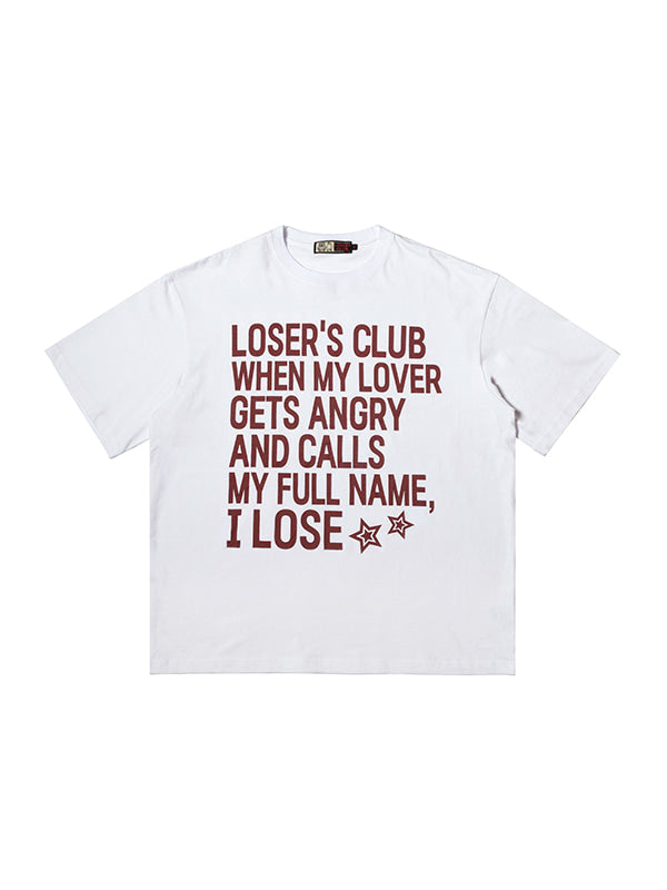 (韓國代購) LOSERSCLUB LSC SLOGAN TEE (WHITE)