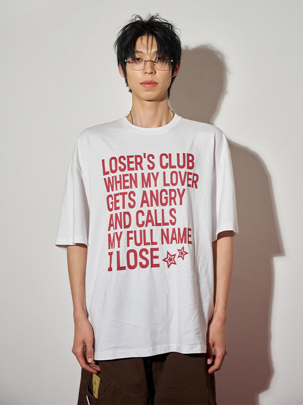 (韓國代購) LOSERSCLUB LSC SLOGAN TEE (WHITE)