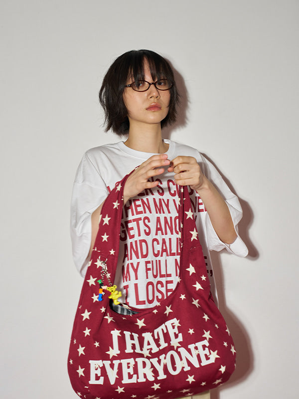 （韓國代購）Losersclub reversible shoulder bag （red/navy)