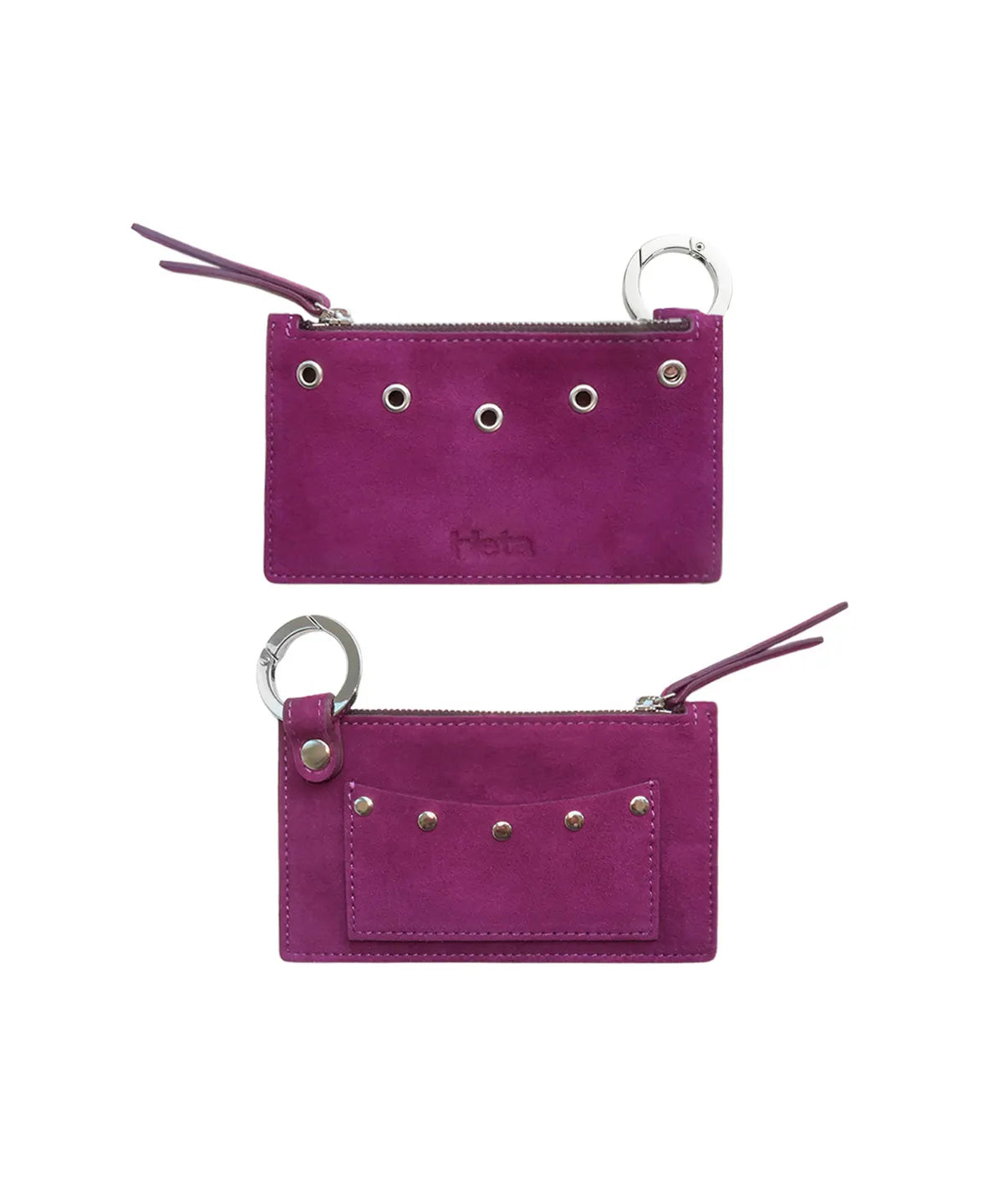 (韓國代購) HIETA bella card wallet(grape/leopard/ivory/black/silver/camel)