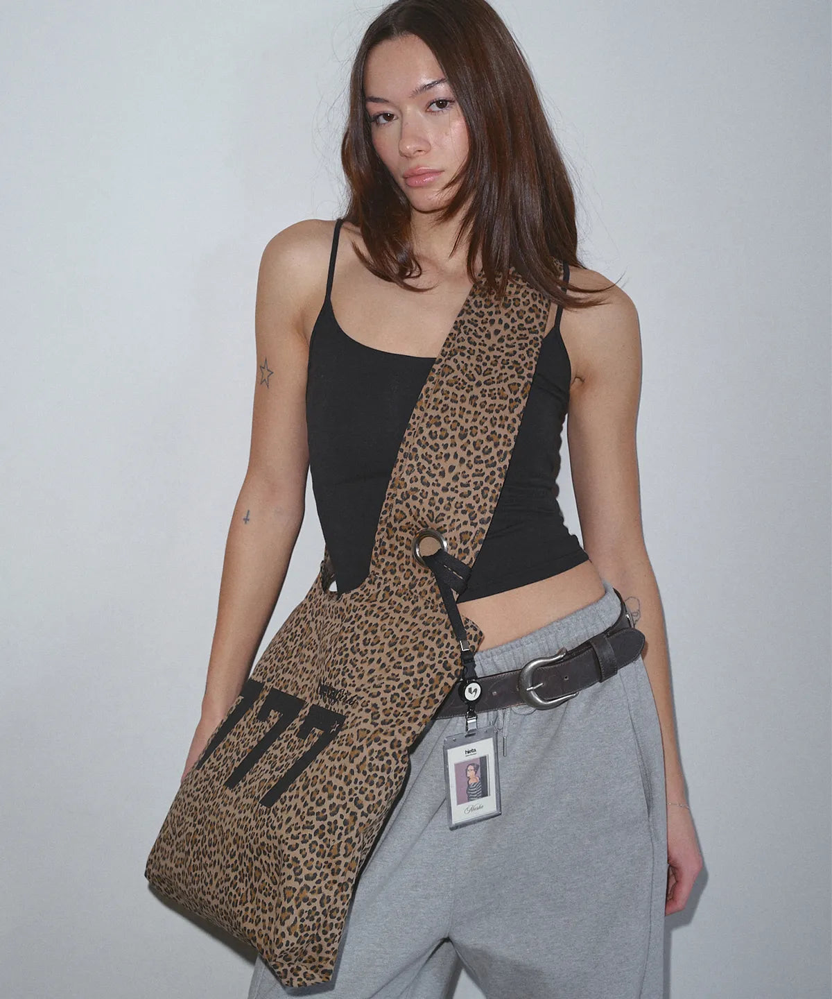 (韓國代購) HIETA 777 angels bag(brown leopard / beige leopard / denim khaki)
