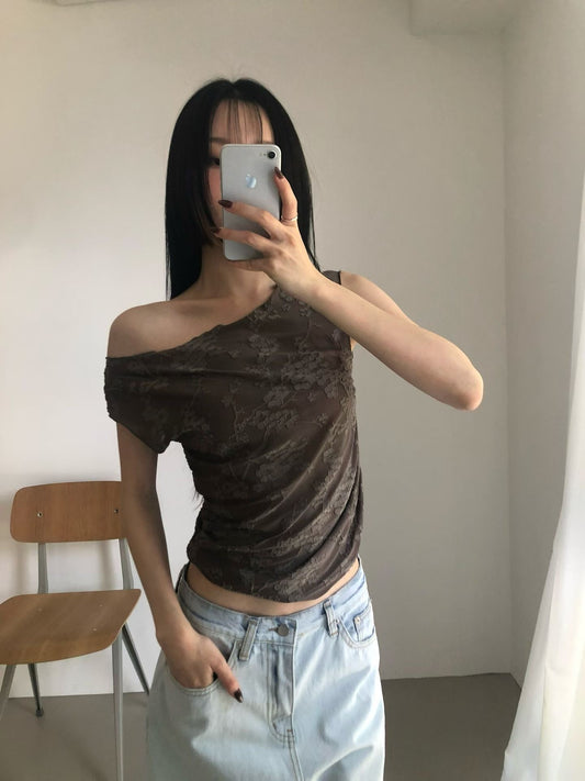 (PRE-ORDER) floral vest (black/brown/ivory)
