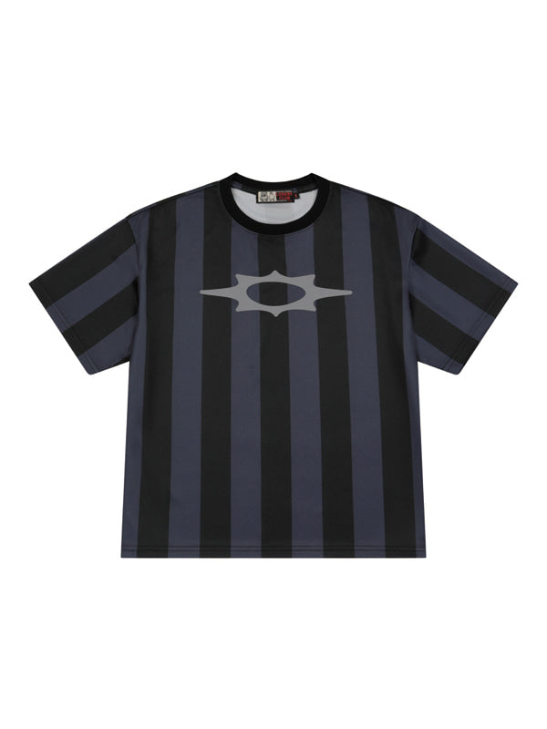 (韓國代購) LOSERSCLUB LSC LOGO STRIRE CROP MESH TEE (BROWN/CHARCOAL)