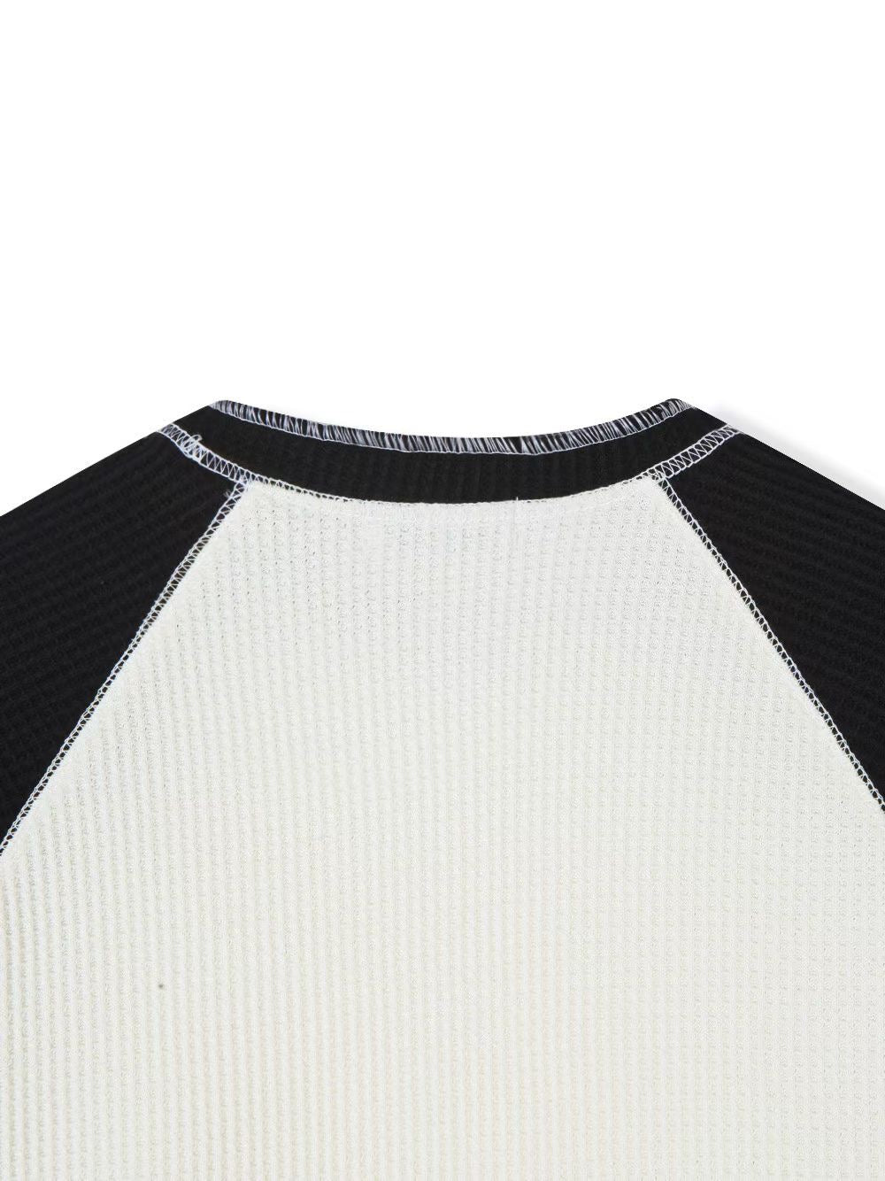waffle raglan tee(beige/green/black)
