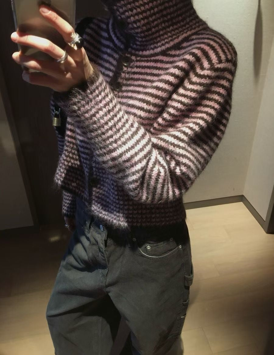 striped knit top (PRE-ORDER)