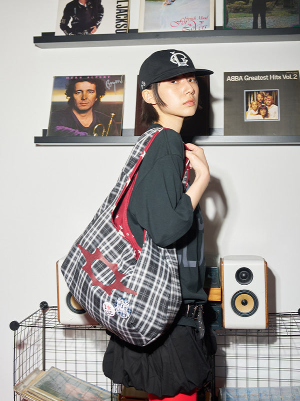 （韓國代購）Losersclub reversible shoulder bag （red/navy)