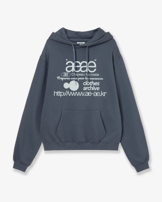 (韓國代購)AEAE WEB LOGO LOOSED HOODIE [ASH BLUE/TAUPE/BURGUNDY]<Black Friday~25/11>
