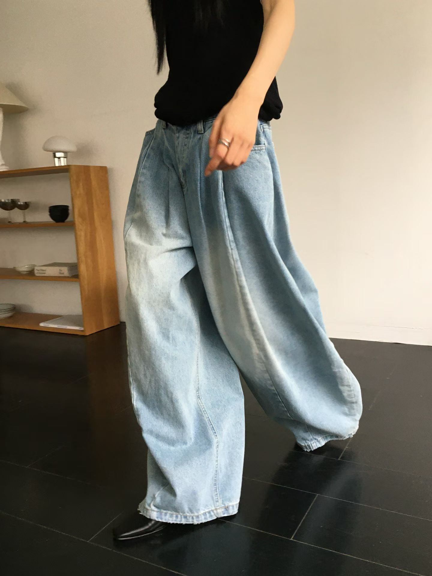 balloon jeans(beige/blue/white)