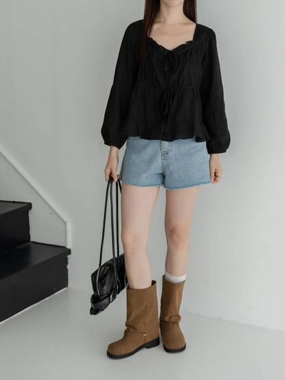 round toe boots (black/brown/khaki) (230-250)