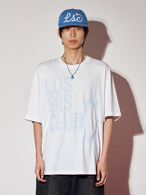 (韓國代購) LOSERSCLUB LSC LOGO TEE (WHITE/BLACK/SKY BLUE)