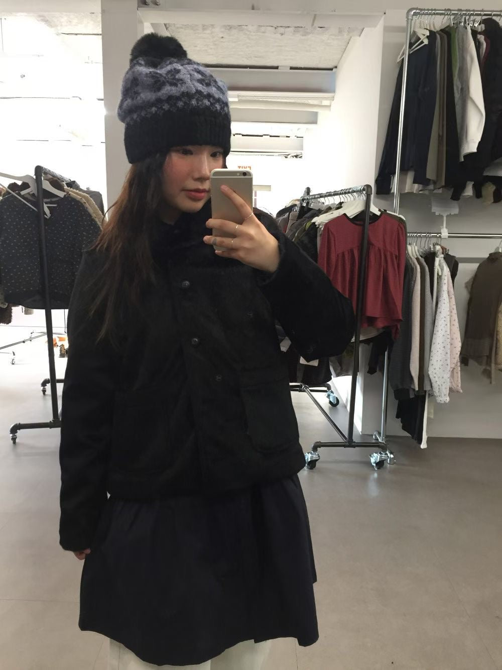 momo jacket (brown/black) 少量現貨