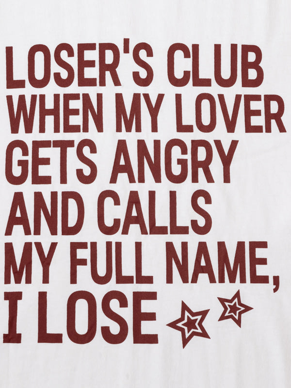 (韓國代購) LOSERSCLUB LSC SLOGAN TEE (WHITE)