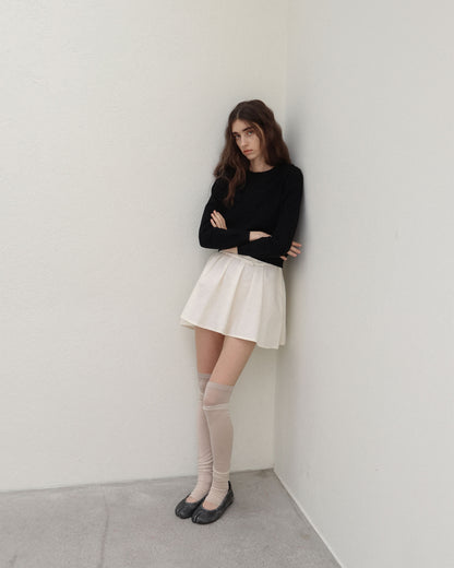 （韓國代購）PAES Leather String Flat ( Vintage Black）（225-260）