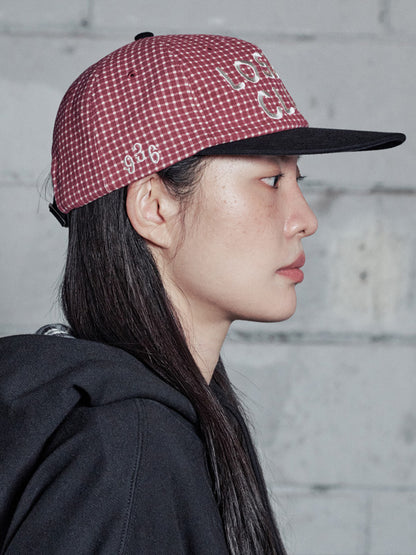 （韓國代購） LSC WASHED LOGO CAP (CHECK/BLACK/NAVY)