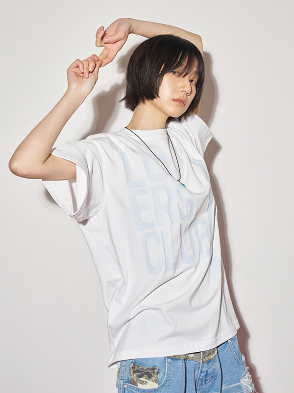(韓國代購) LOSERSCLUB LSC LOGO TEE (WHITE/BLACK/SKY BLUE)