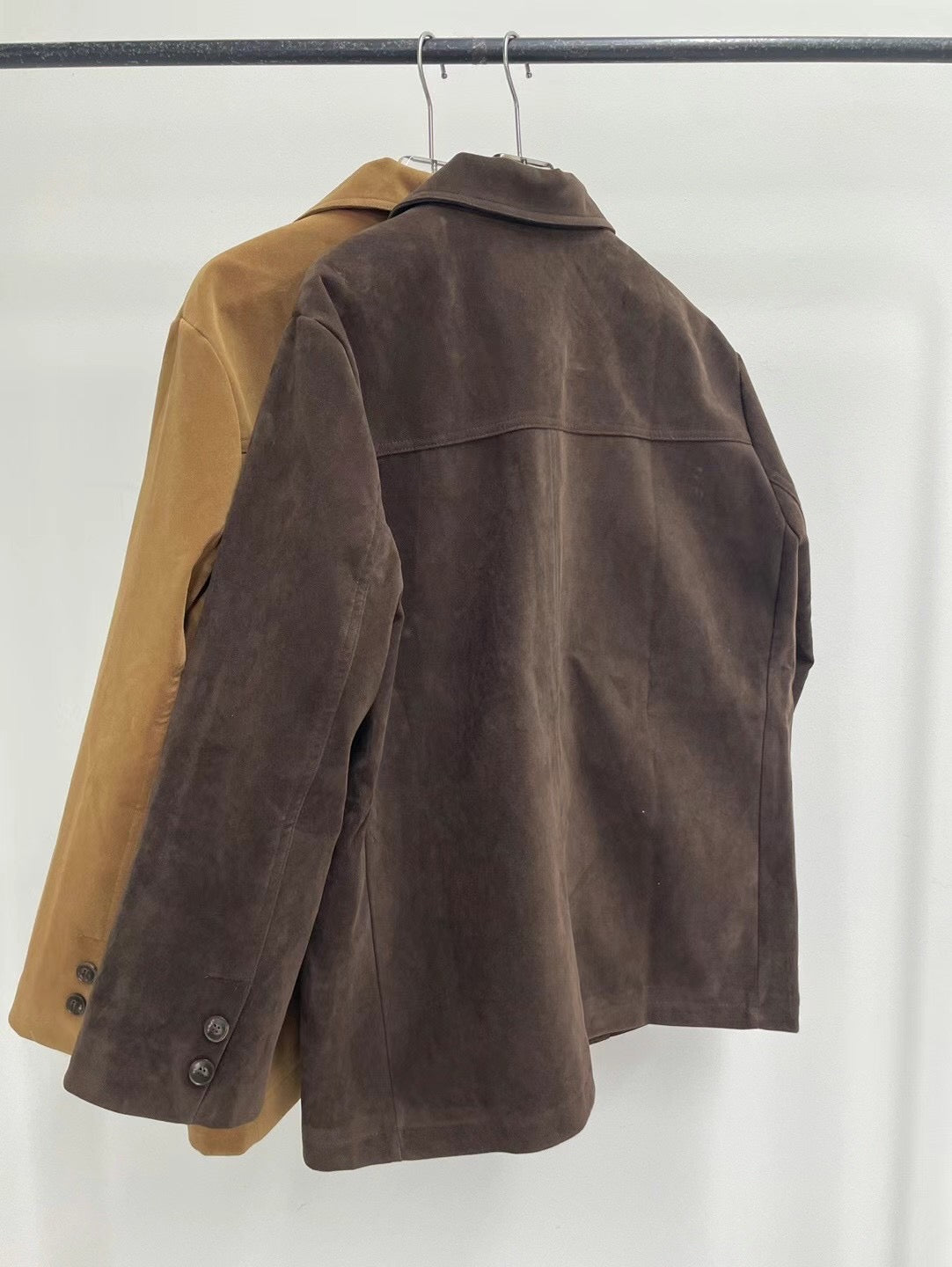 suede jacket (khaki/brown) *少量現貨