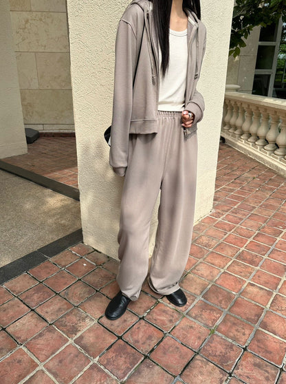 summer sale-essential soft pants（beige/grey)
