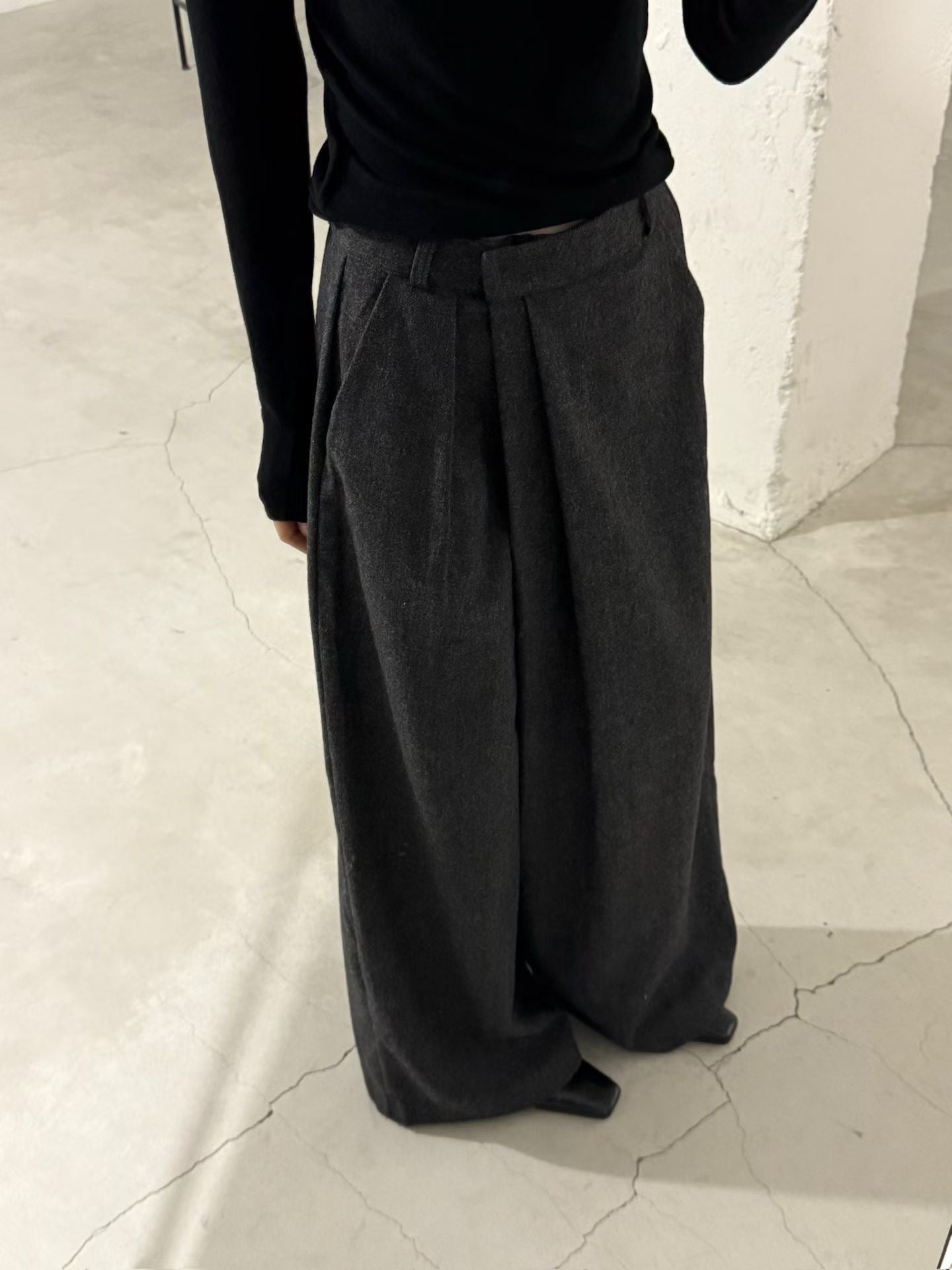 wool wide pants (PRE-ORDER)