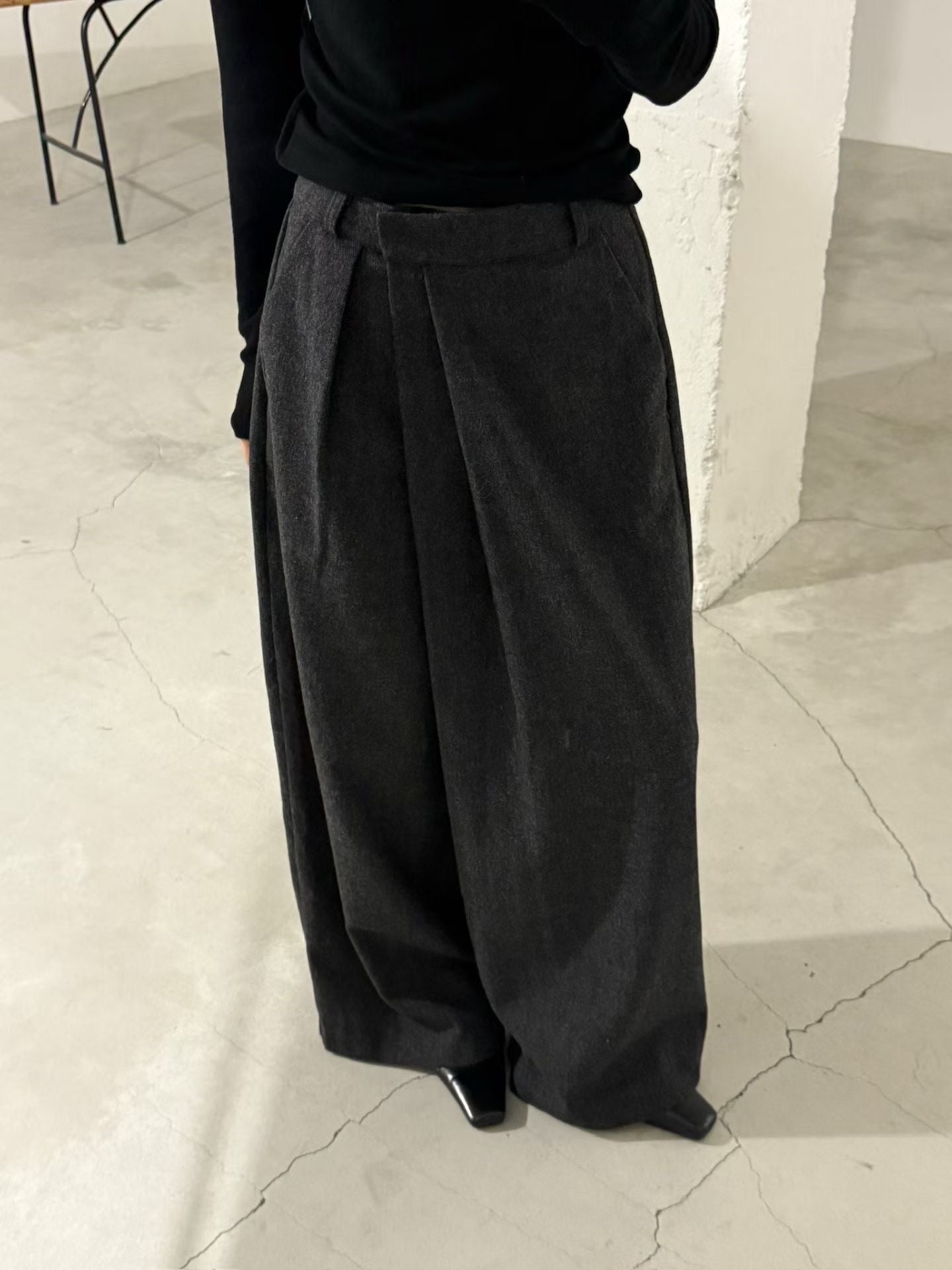 wool wide pants (PRE-ORDER)