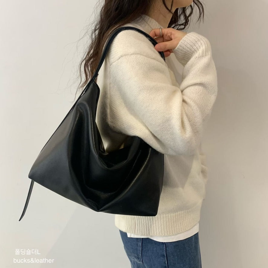 韓國代購：bucks & leather big hobo bag