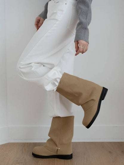 round toe boots (black/brown/khaki) (230-250)