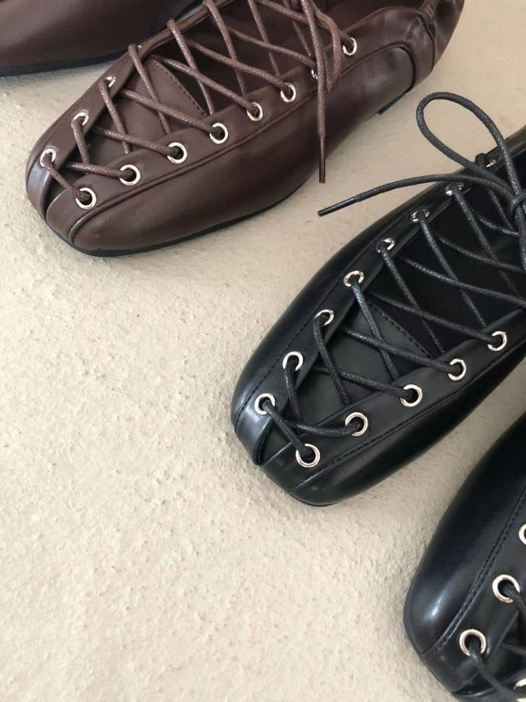 lace up ballet flats (230-250)