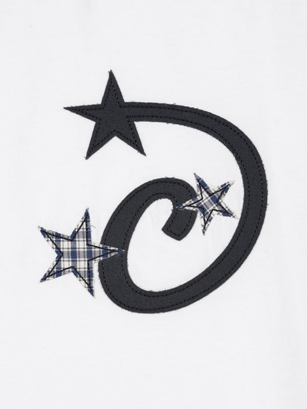 (韓國代購) LOSERSCLUB LSC STAR APPLIQUE CROP RINGER TEE (WHITE/BLACK/GRAY)