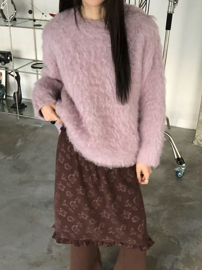 floral skirt(brown/black)