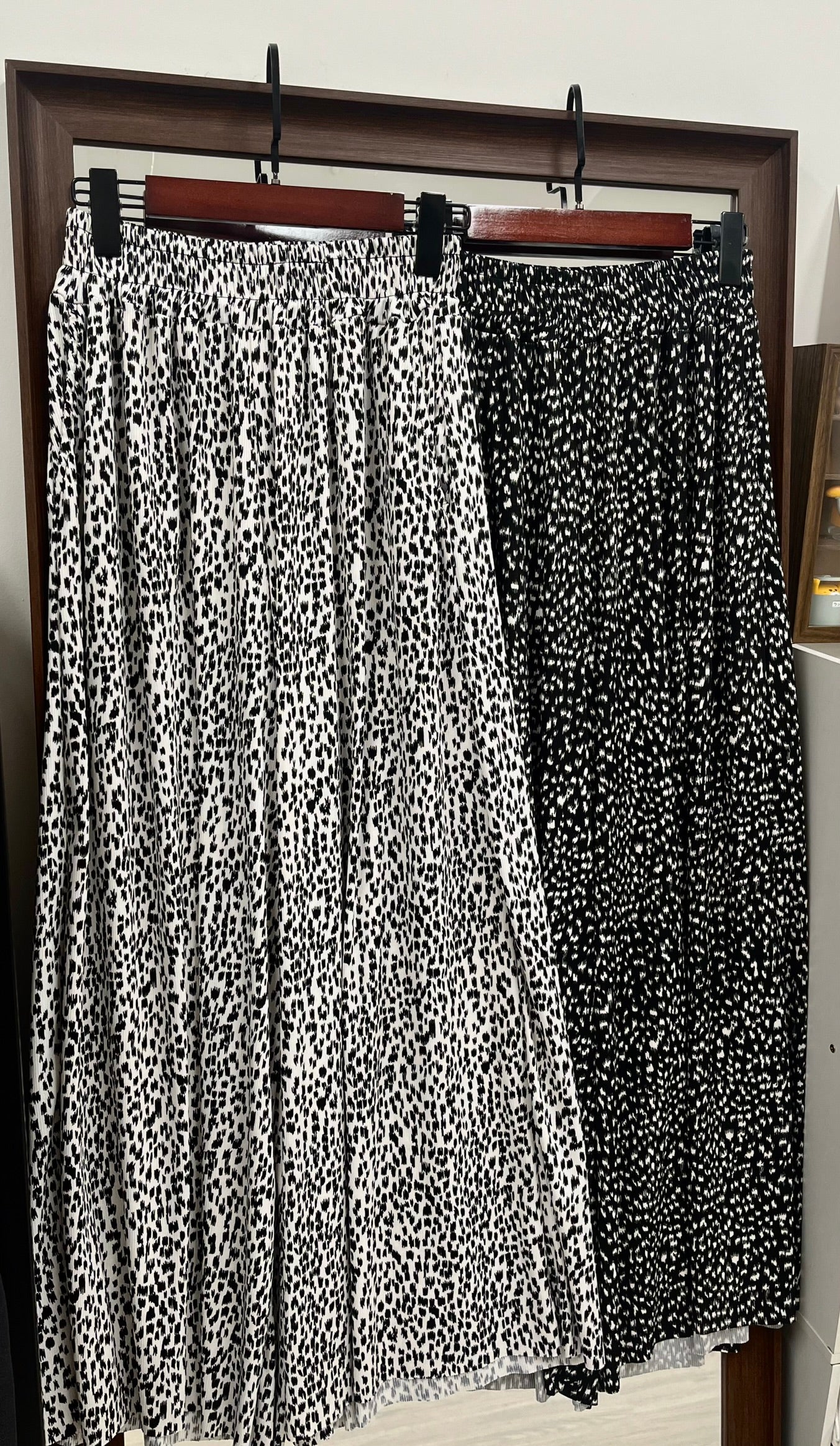 (SUMMER SALE)(現貨) dots wide pants(black/white)