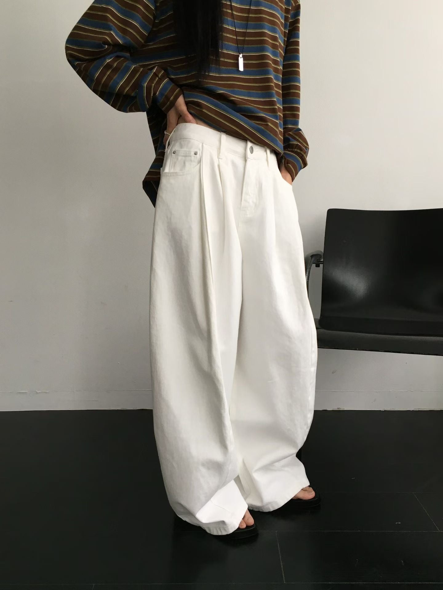 balloon jeans(beige/blue/white)