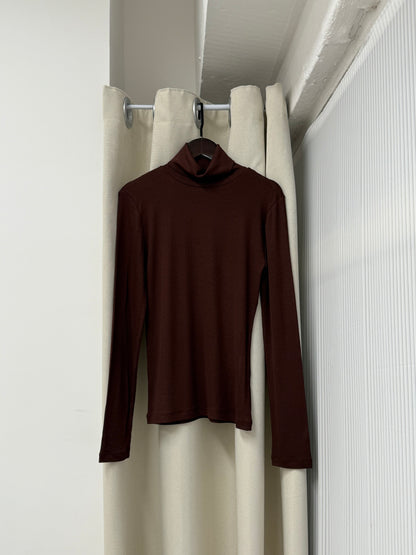 summer sale-essential turtle neck top（black）