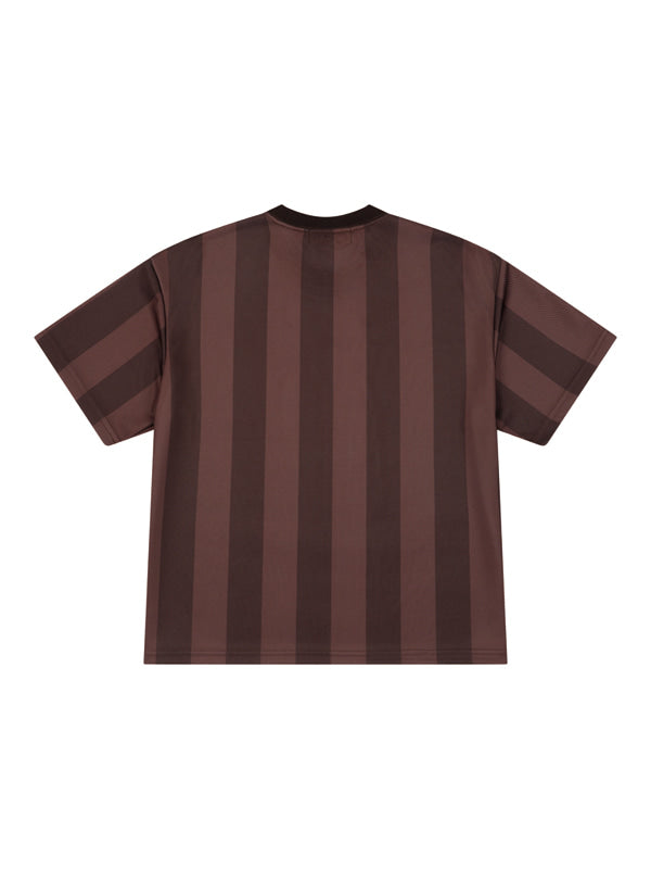 (韓國代購) LOSERSCLUB LSC LOGO STRIRE CROP MESH TEE (BROWN/CHARCOAL)